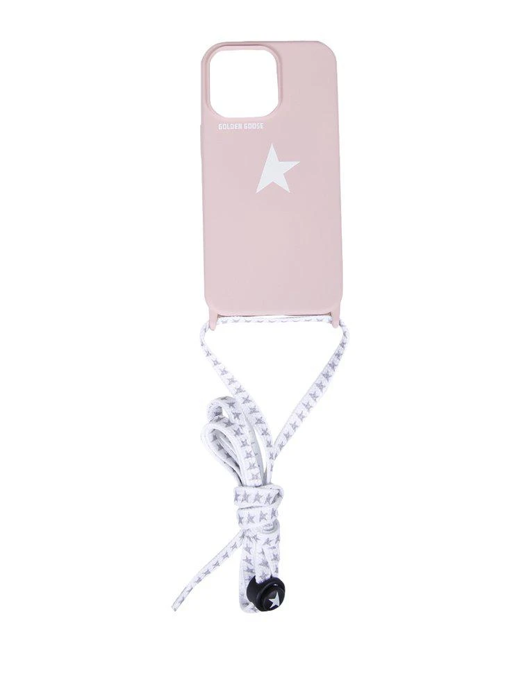 商品Golden Goose|Golden Goose Deluxe Brand Star-Printed Strapped iPhone 13/Pro Case,价格¥519,第1张图片