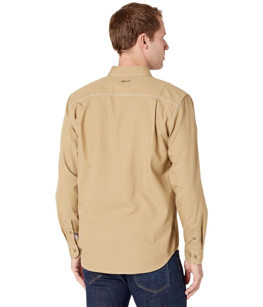 Flame-Resistant Force Original Fit Lightweight Long Sleeve Button Front Shirt商品第2张图片规格展示