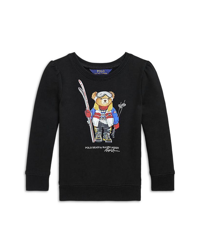 商品Ralph Lauren|Girls' Polo Bear Fleece Sweatshirt - Little Kid, Big Kid,价格¥487-¥520,第1张图片