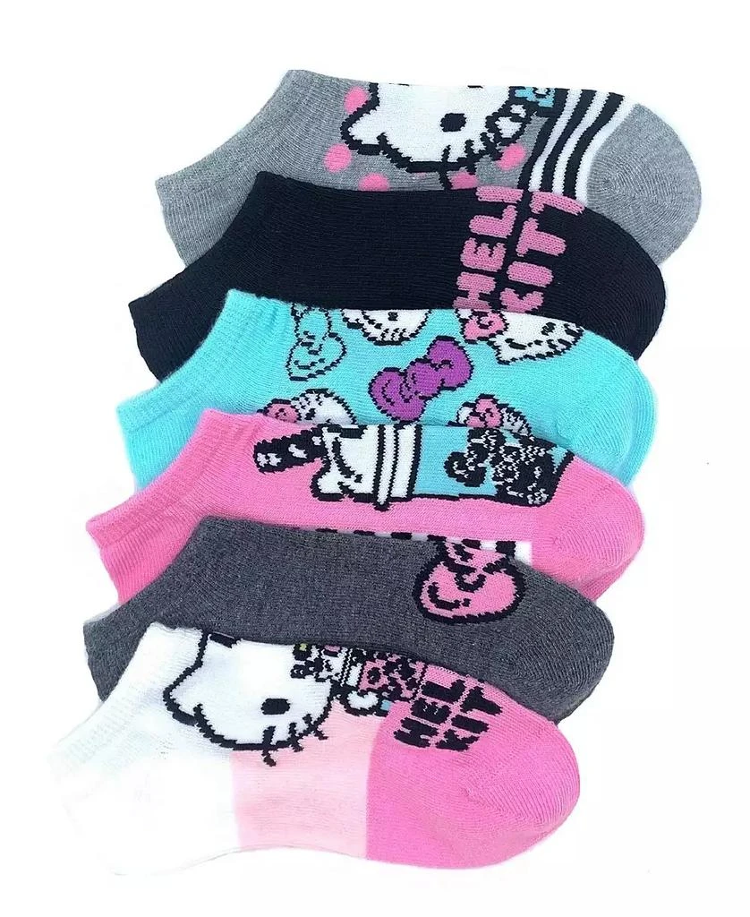 商品Hello Kitty|Big Girls No Show Socks, Pack of 6,价格¥43,第1张图片