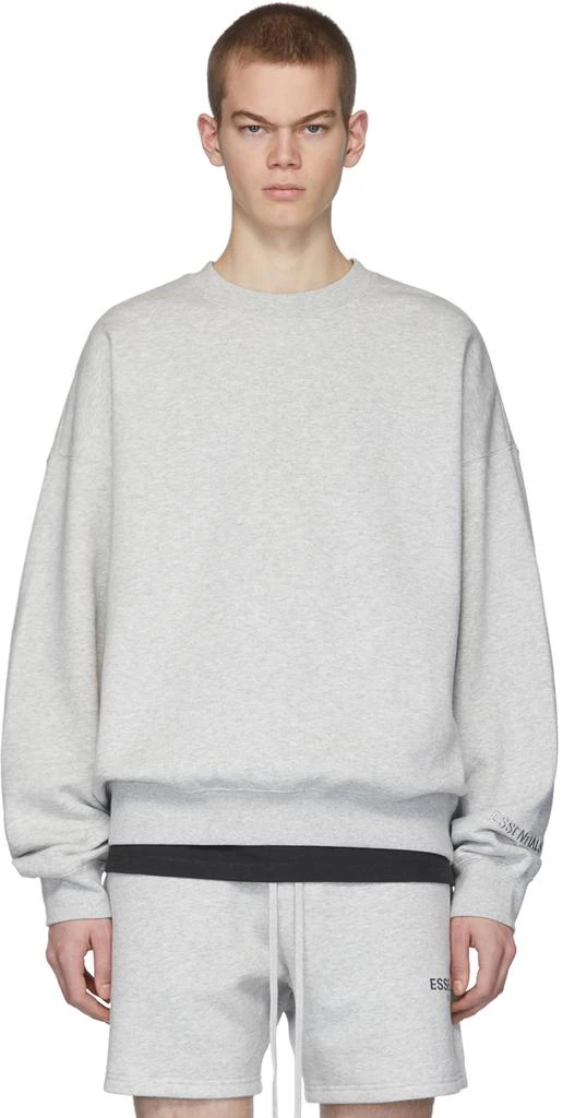 商品Essentials|Grey Fleece Sweatshirt 卫衣,价格¥628,第1张图片