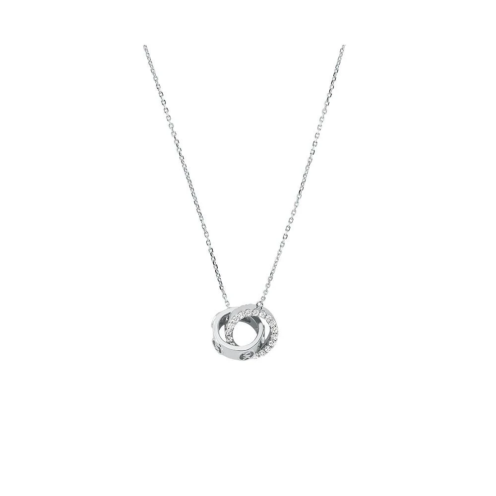 商品Michael Kors|Women's Fulton Station Pave Interwined Ring Pendant with Clear Stones,价格¥791,第2张图片详细描述