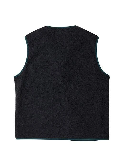 商品beyondcloset|Tennis Ball Patch Fleece Zip-up Vest [Navy],价格¥660,第2张图片详细描述