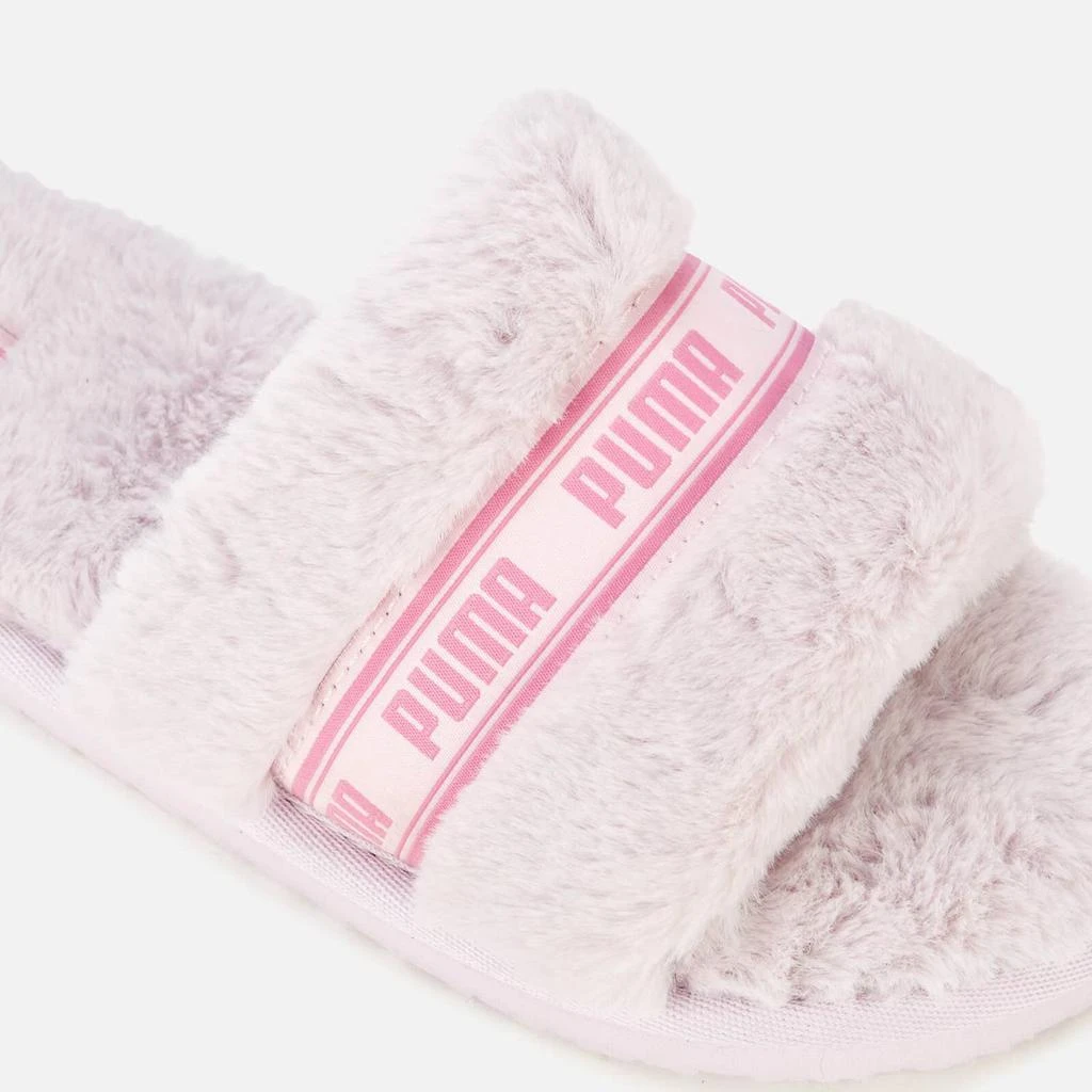 商品Puma|PUMA WOMEN'S FLUFF SLIPPERS - LAVENDER FOG/OPERA MAUVE,价格¥129,第3张图片详细描述