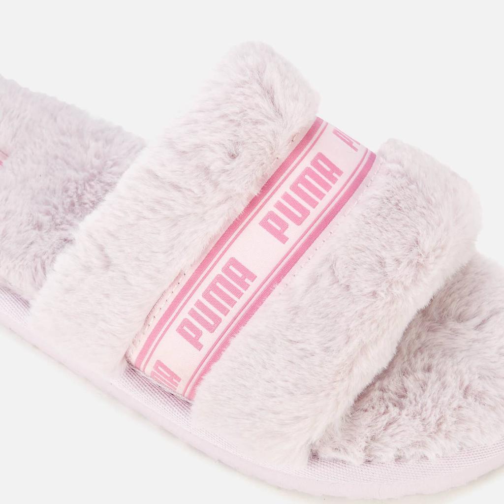 商品Puma|Puma Women's Fluff Slippers - Lavender Fog/Opera Mauve,价格¥111,第5张图片详细描述