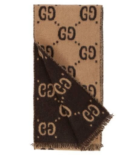 商品Gucci|GG jacquard wool scarf,价格¥2333,第3张图片详细描述