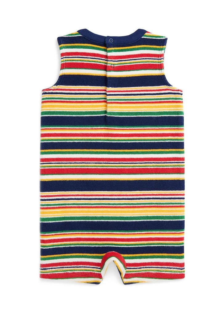 商品Ralph Lauren|Baby Boys Striped Cotton Terry Shortall,价格¥166,第2张图片详细描述