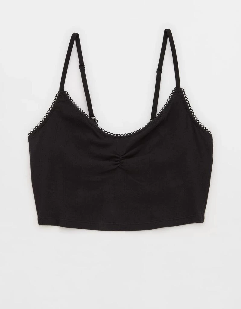 商品Aerie|Aerie Pointelle Bra Top,价格¥106,第3张图片详细描述