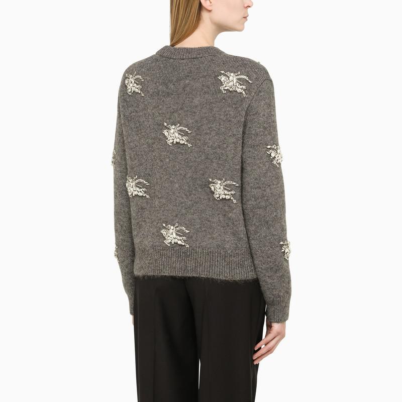 商品Burberry|Grey jumper in wool and mohair,价格¥18382,第5张图片详细描述