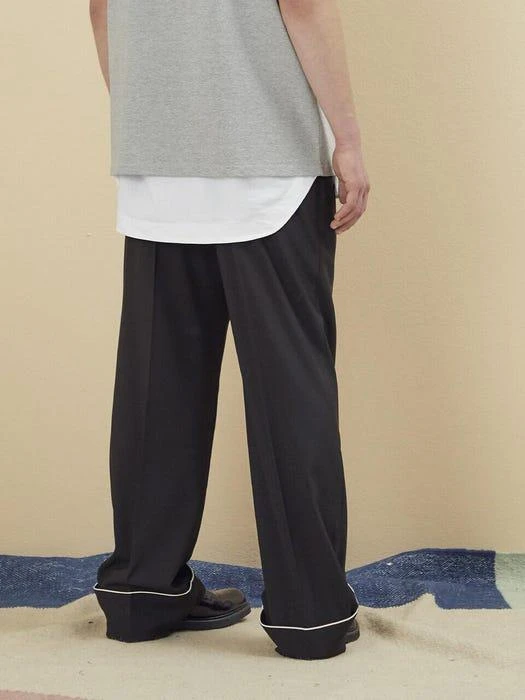 商品NOHANT|Pajama Wide Pants_Black,价格¥1450,第1张图片