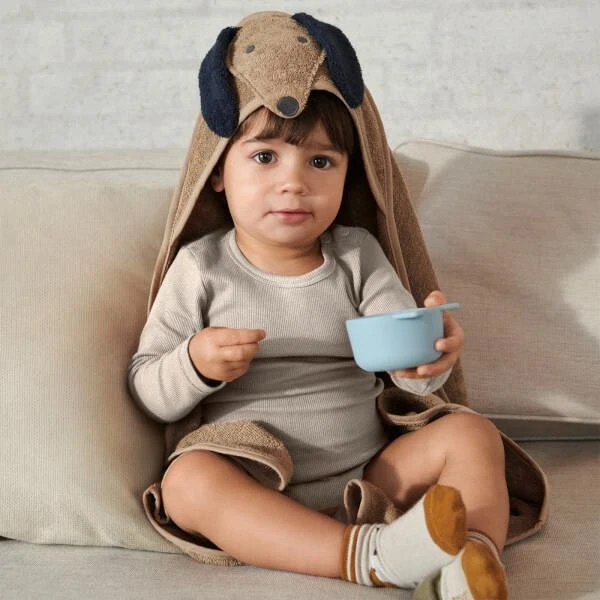 商品Liewood|Liewood Lily Bathrobe - Dino Whale Blue,价格¥251,第4张图片详细描述