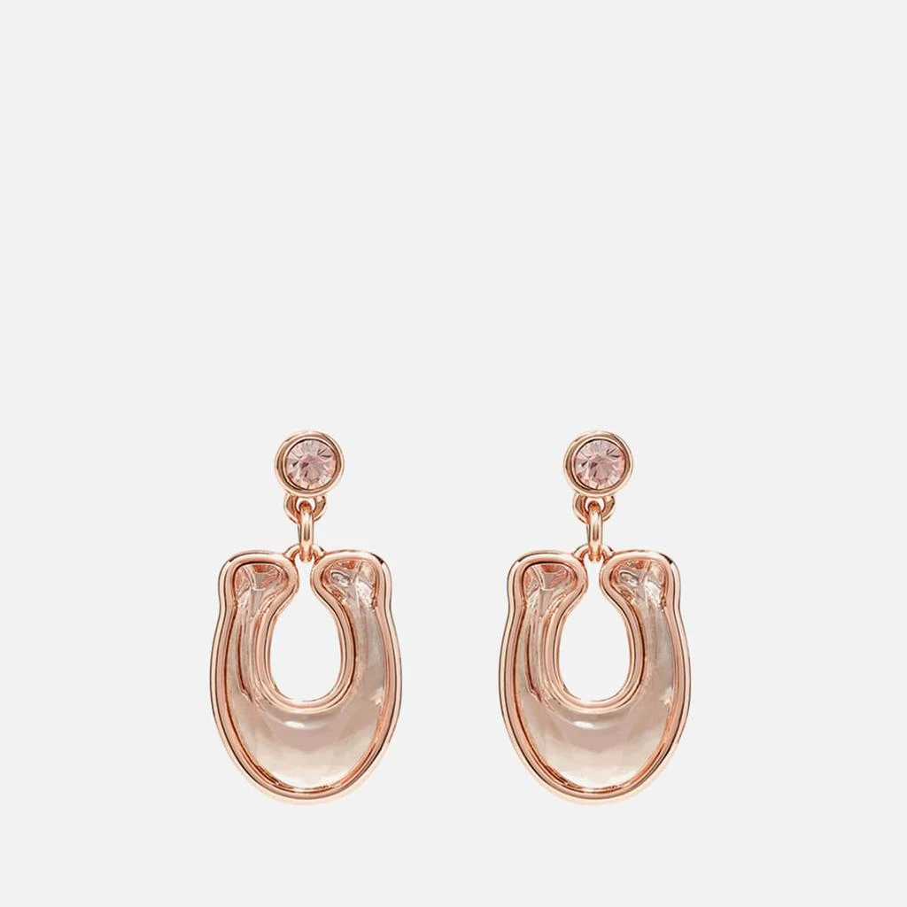商品Coach|Coach Faceted Crystal C Drop Earrings,价格¥269,第1张图片