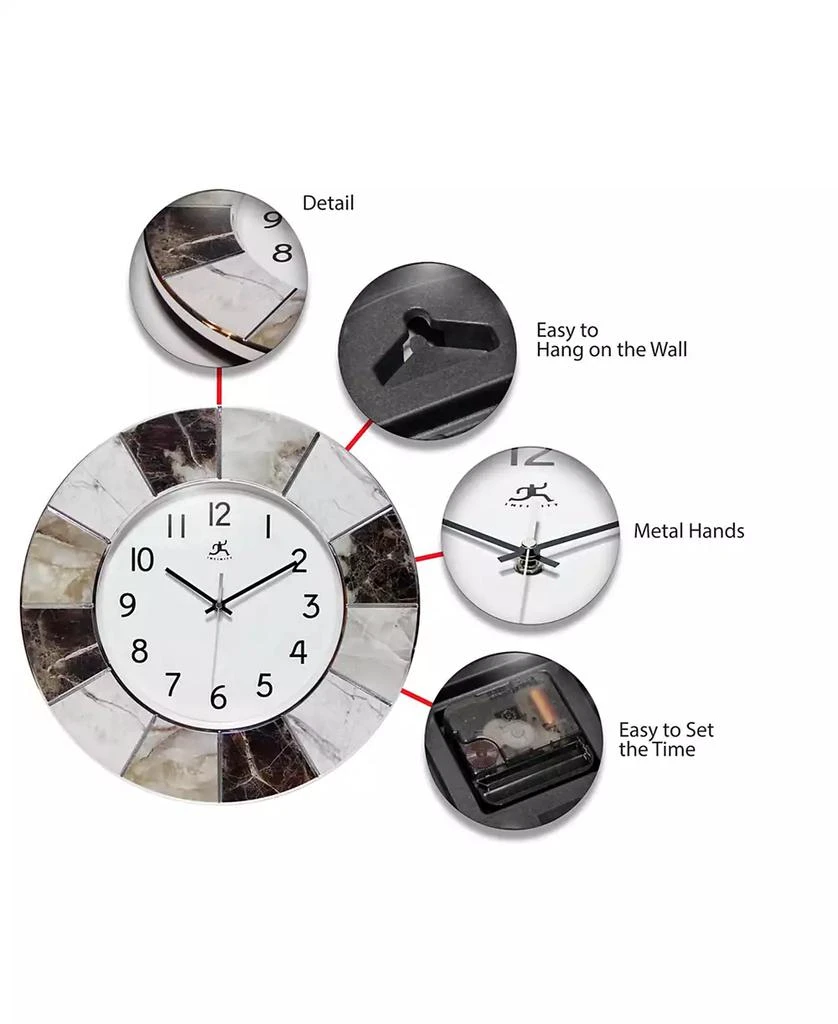 商品Infinity Instruments|Modern Marble Wall Clock,价格¥457,第3张图片详细描述
