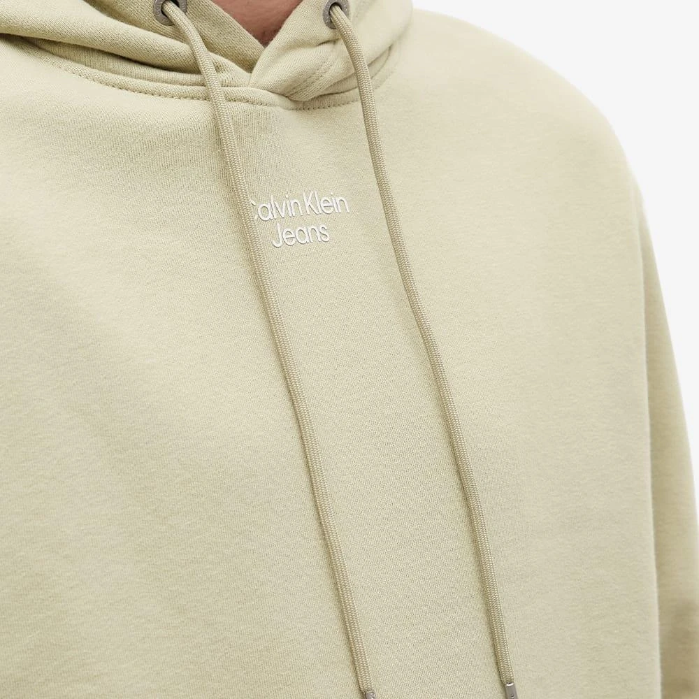 商品Calvin Klein|Calvin Klein Stacked Logo Hoodie,价格¥424,第5张图片详细描述