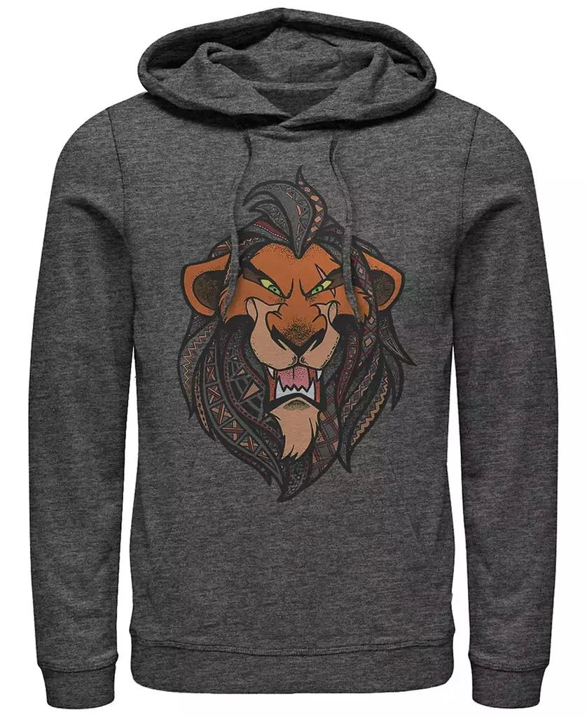 商品Disney|Disney Men's Lion King Scar Geometric Pattern Fill Portrait, Pullover Hoodie,价格¥432,第1张图片