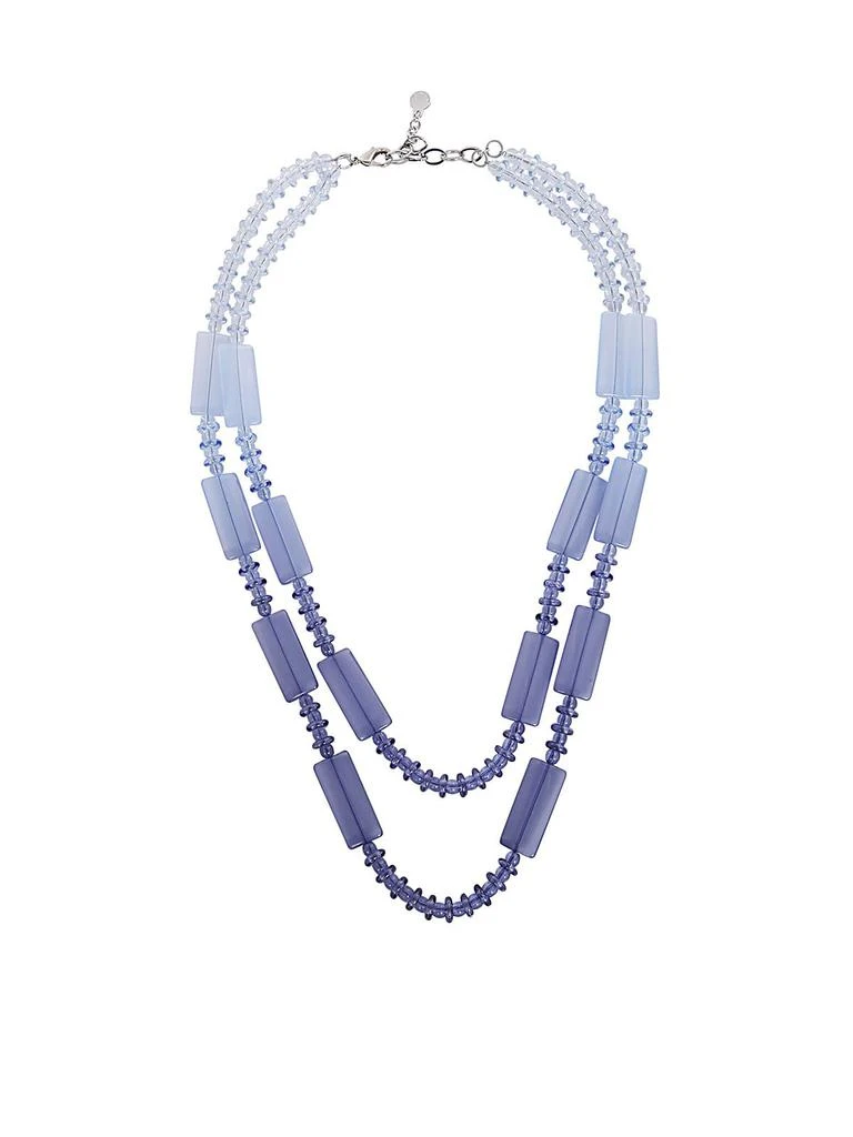 商品Emporio Armani|Emporio Armani Gradient Effect Double Layered Necklace,价格¥1271,第1张图片