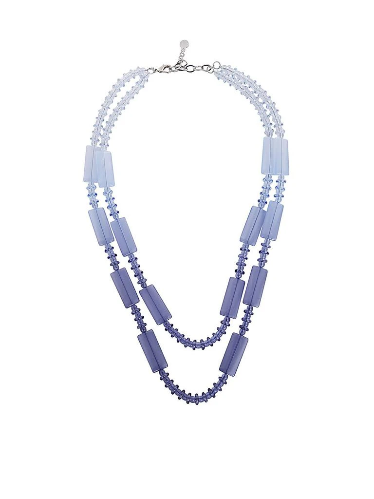 商品Emporio Armani|Emporio Armani Gradient Effect Double Layered Necklace,价格¥1427,第1张图片