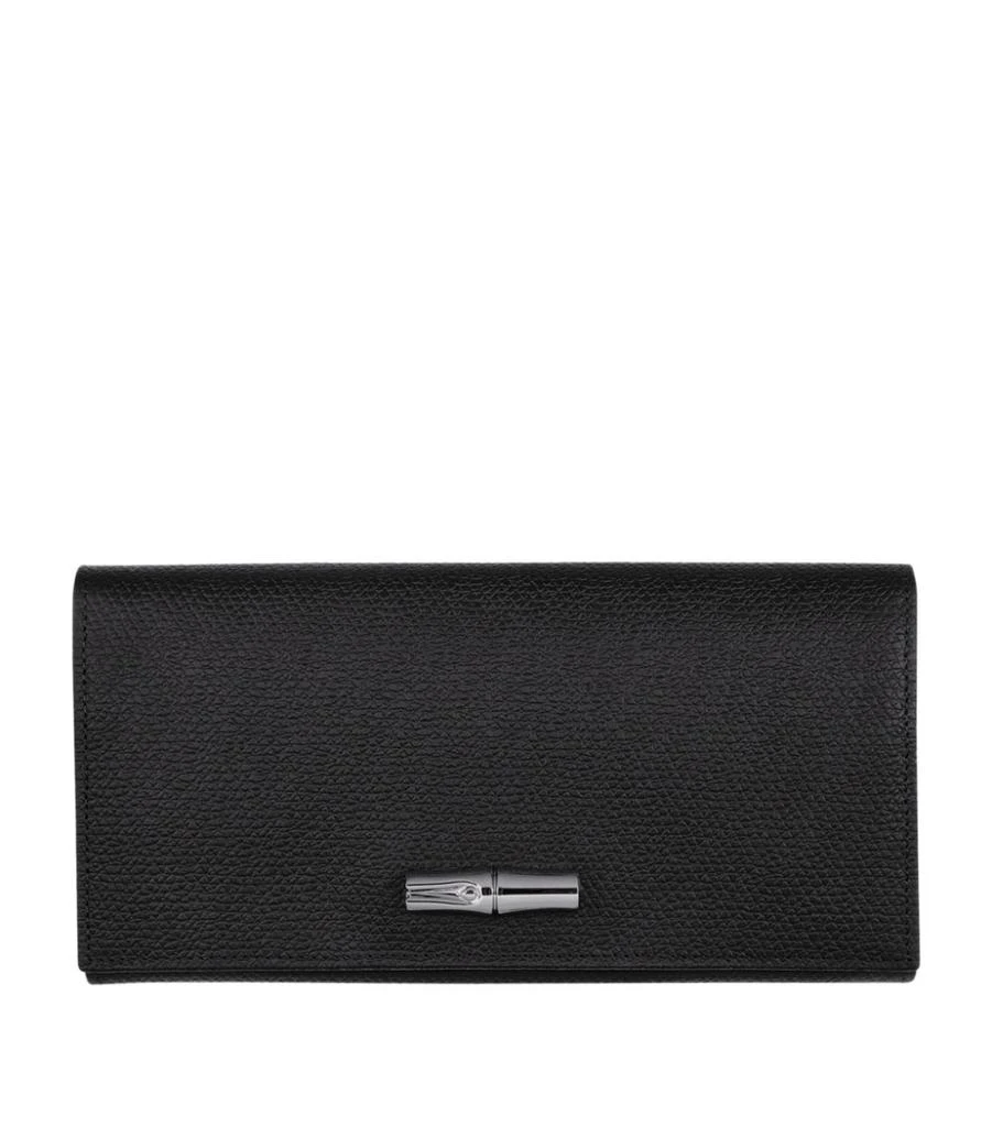 商品Longchamp|Leather Roseau Purse,价格¥2421,第1张图片