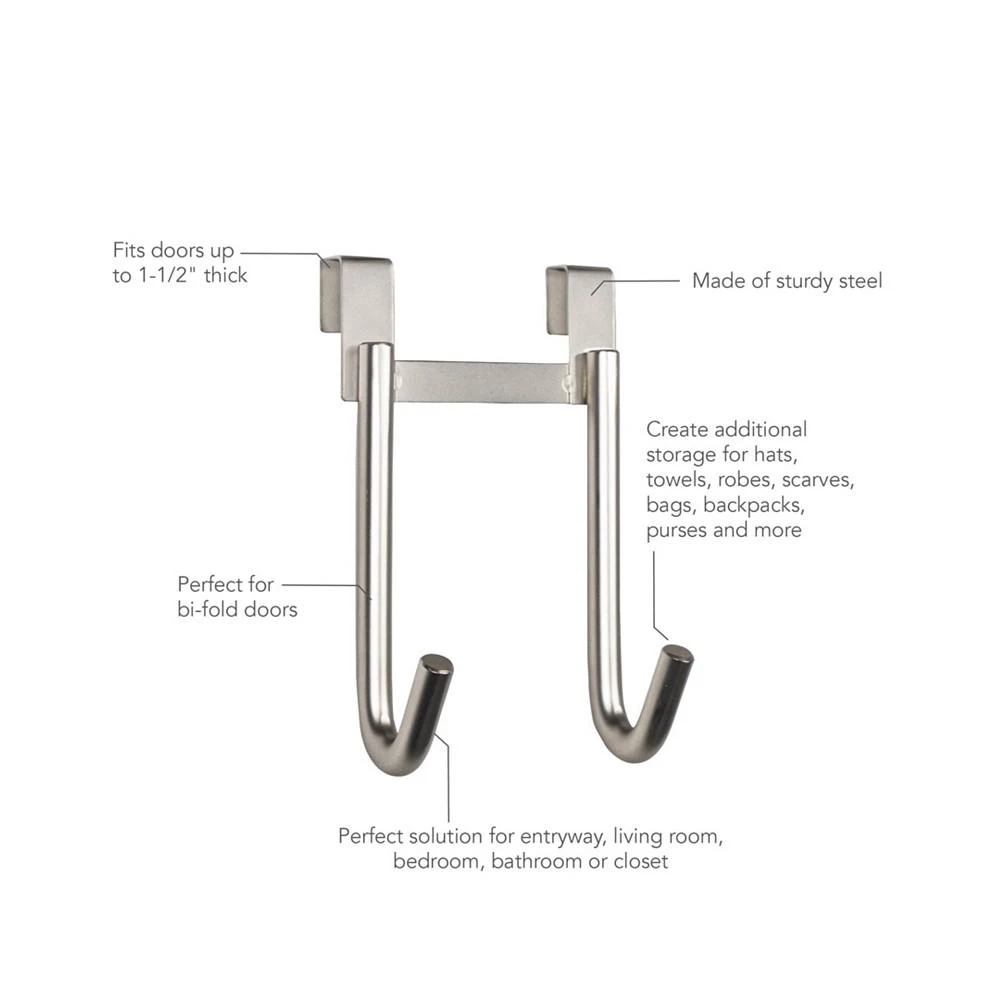 商品Spectrum|Orion over the Door Double Hook,价格¥172,第3张图片详细描述