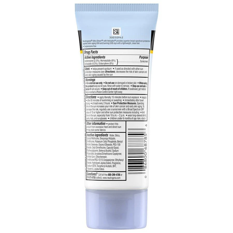 商品Neutrogena|Ultra Sheer Dry-Touch SPF 30 Sunscreen Lotion,价格¥126,第3张图片详细描述