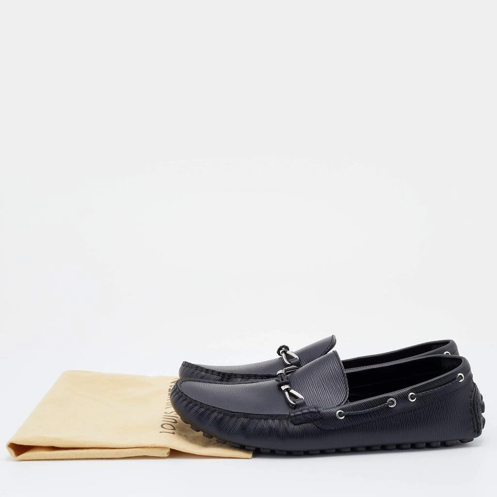 Louis Vuitton Black Epi Leather Raspail Slip On Loafers Size 44.5 商品