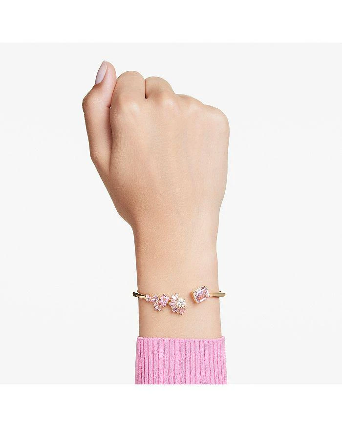 商品Swarovski|Gema Sakura Crystal Mixed Cut Bangle Bracelet,价格¥2108,第2张图片详细描述