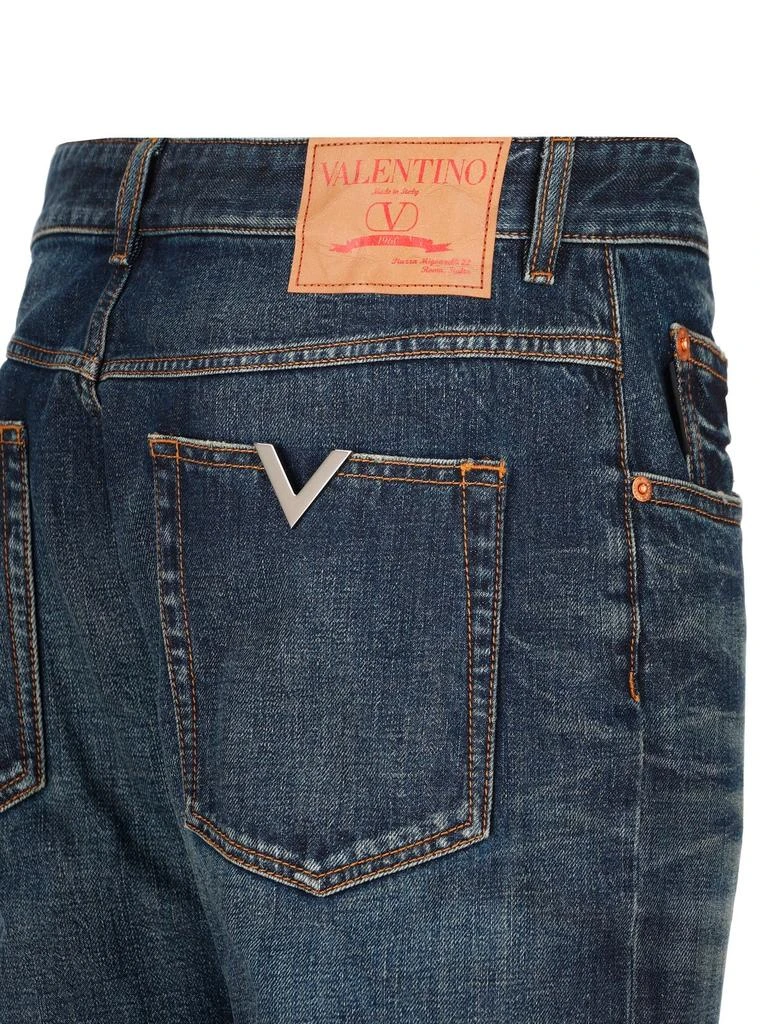 商品Valentino|Valentino Logo Patch Mid-Rise Jeans,价格¥3197,第3张图片详细描述