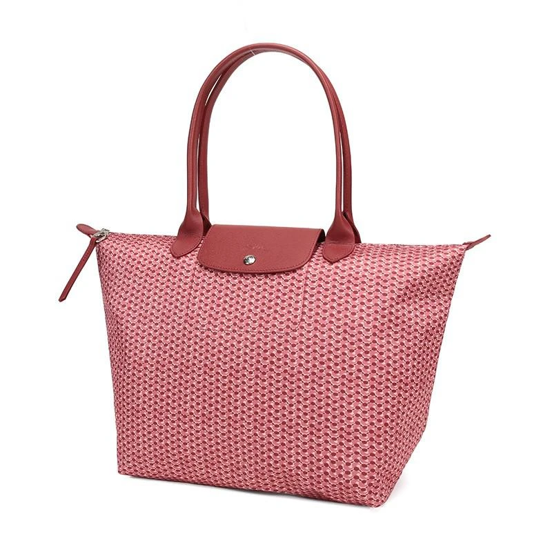 商品[国内直发] Longchamp|珑骧 LONGCHAMP 奢侈品 女士LE PLIAGE 2020系列大号古董粉红色印花织物长柄手提单肩包饺子包 1899 313 P13,价格¥813,第5张图片详细描述