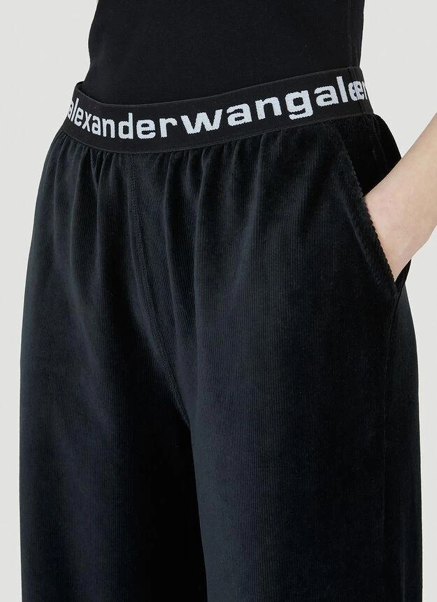 商品Alexander Wang|Velvet Track Pants in Black,价格¥3105,第5张图片详细描述