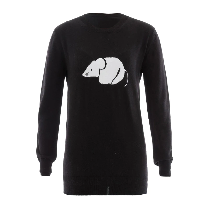 商品Loewe|LOEWE 黑色女士针织衫/毛衣 S3189790SM-1100,价格¥2999,第1张图片