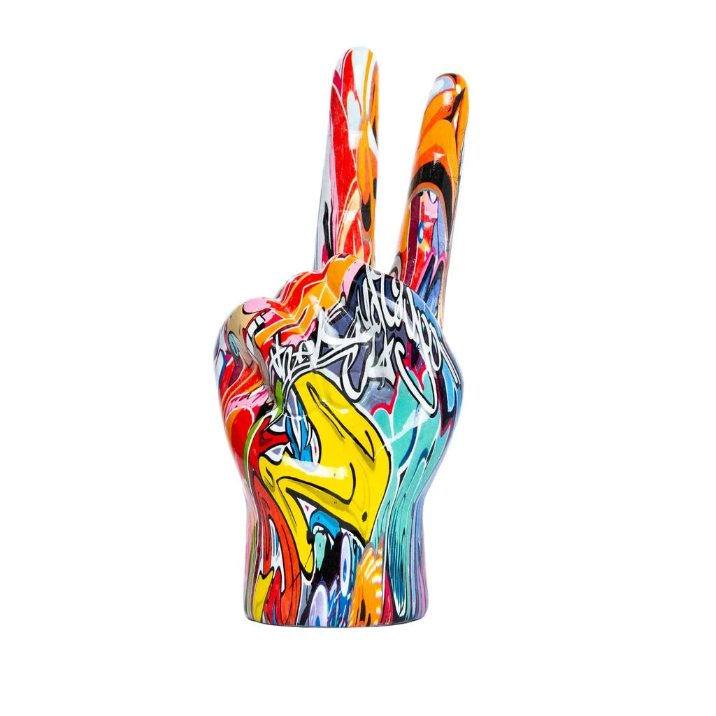 Interior Illusion Plus Interior Illusions Plus Street Art Peace Sign Tabletop - 9" tall from Premium Outlets