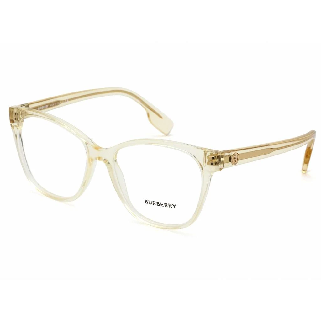 商品Burberry|Burberry Women's Eyeglasses - Transparent Yellow Plastic Full Rim Frame | BE2345 3852,价格¥647,第1张图片