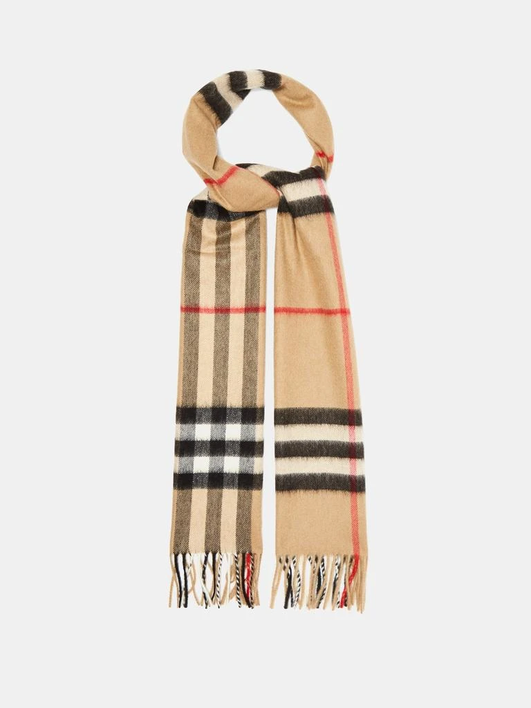 商品Burberry|Classic-check cashmere scarf,价格¥3573,第1张图片