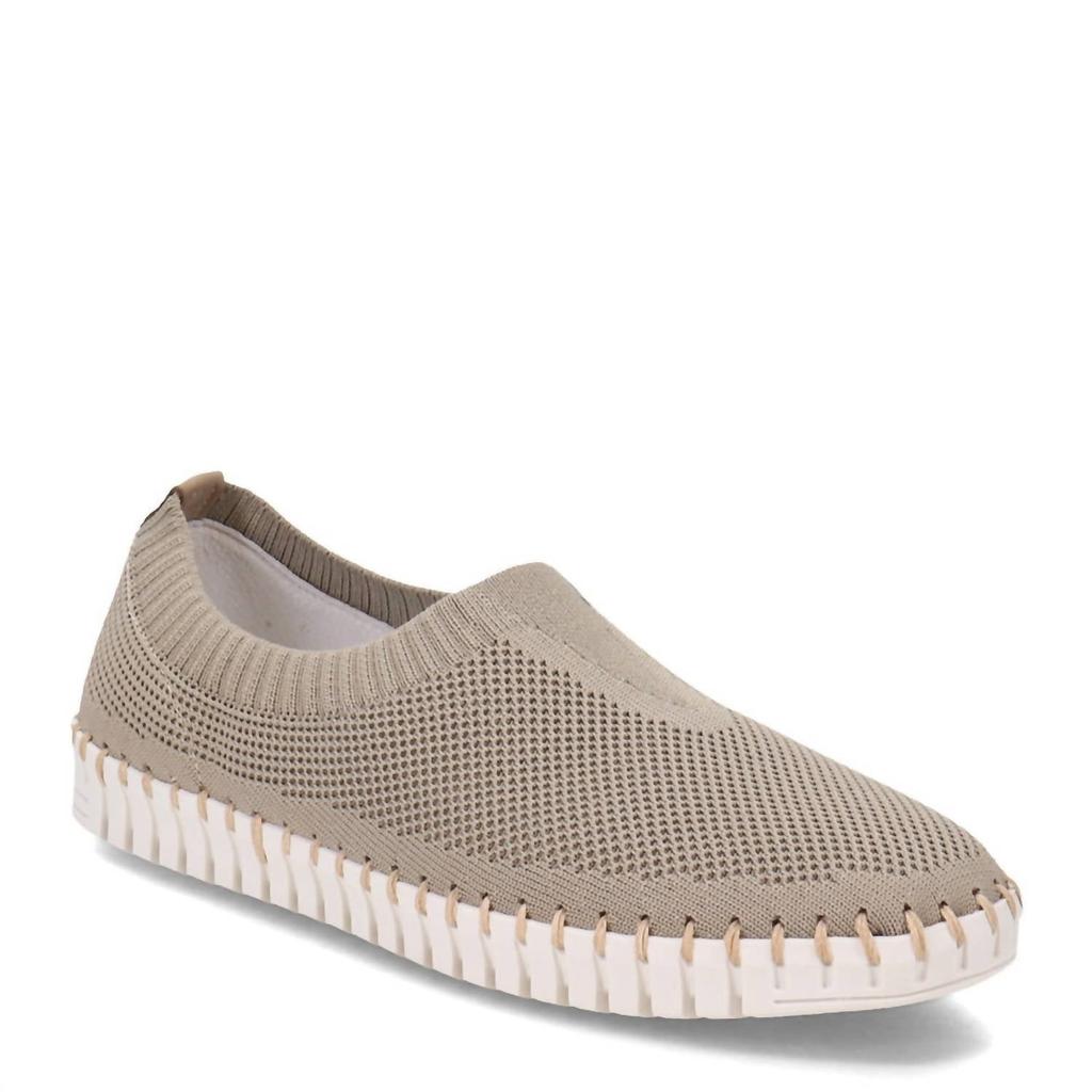 Sneakers elasticizzate Lucy da donna color oro image 2