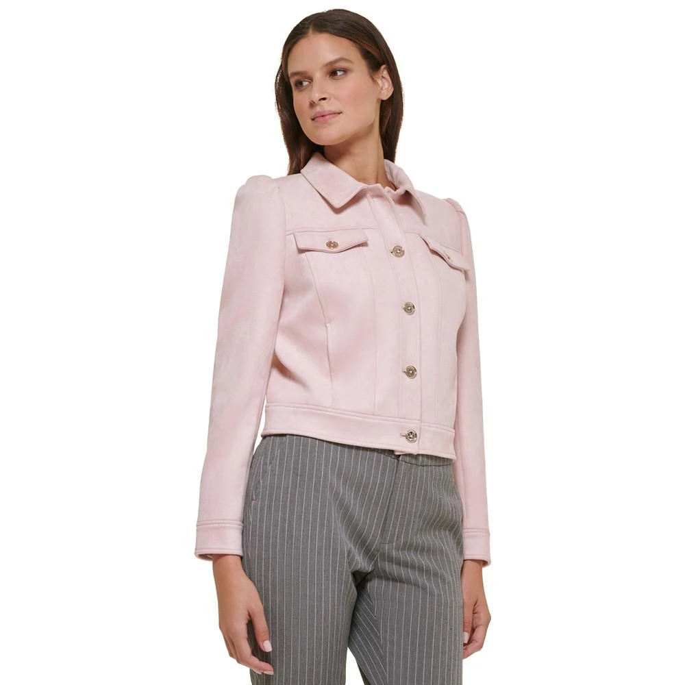 商品Tommy Hilfiger|Women's Puff-Shoulder Button-Front Jacket,价格¥1025,第3张图片详细描述