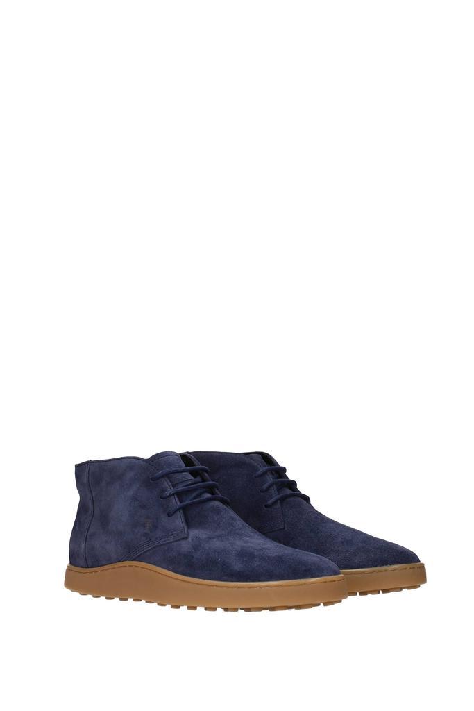 商品Tod's|Ankle boots Suede Blue Royal Blue,价格¥1253,第4张图片详细描述