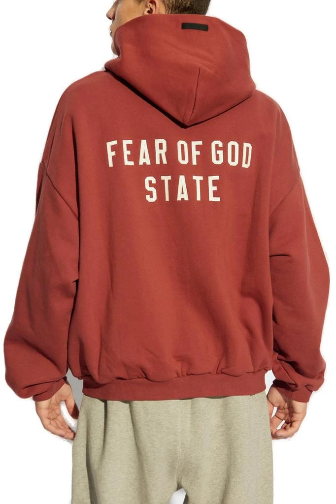 商品Essentials|Fear Of God Essentials Logo Printed Zip-Up Hoodie,价格¥1456,第3张图片详细描述