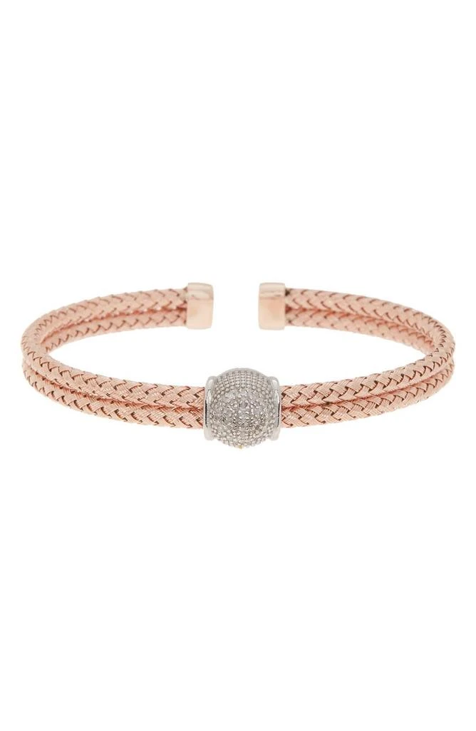 商品MESHMERISE|18K Gold Plated Stainless Steel Diamond Bangle Bracelet - 0.1 ctw.,价格¥1569,第1张图片