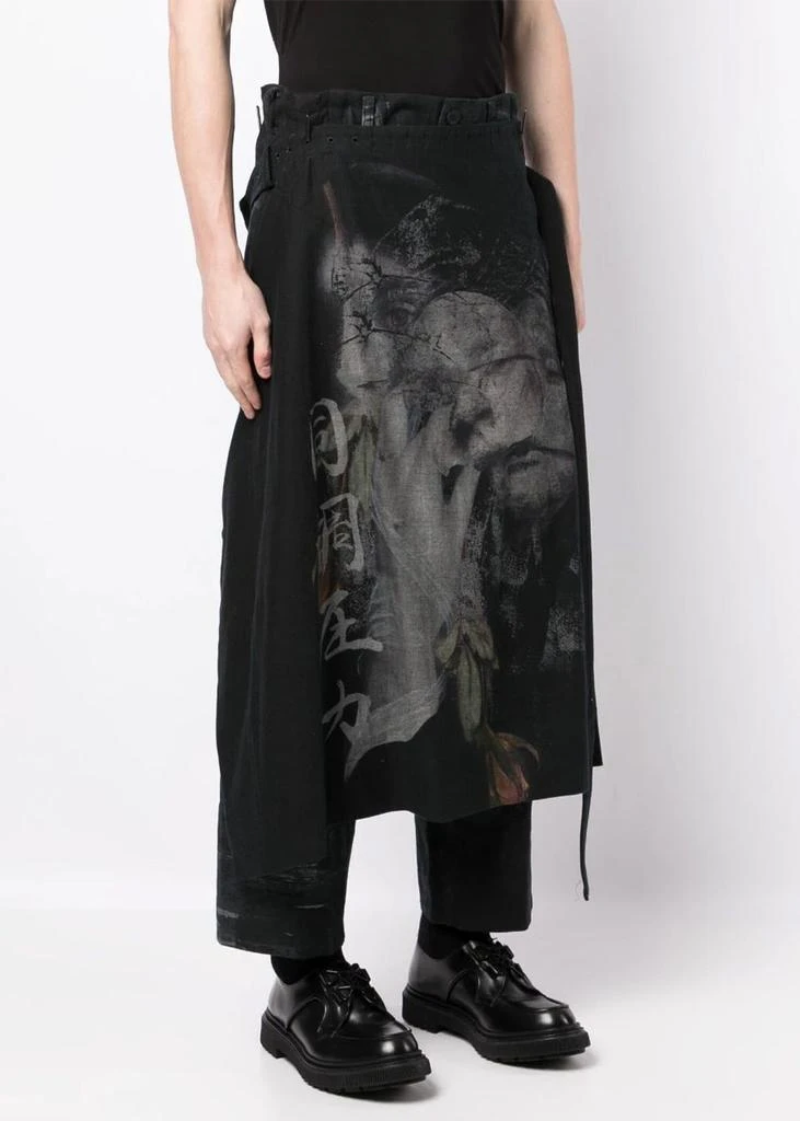 商品YOHJI YAMAMOTO|Yohji Yamamoto Black Overlapping-Panel Trousers,价格¥16818,第3张图片详细描述