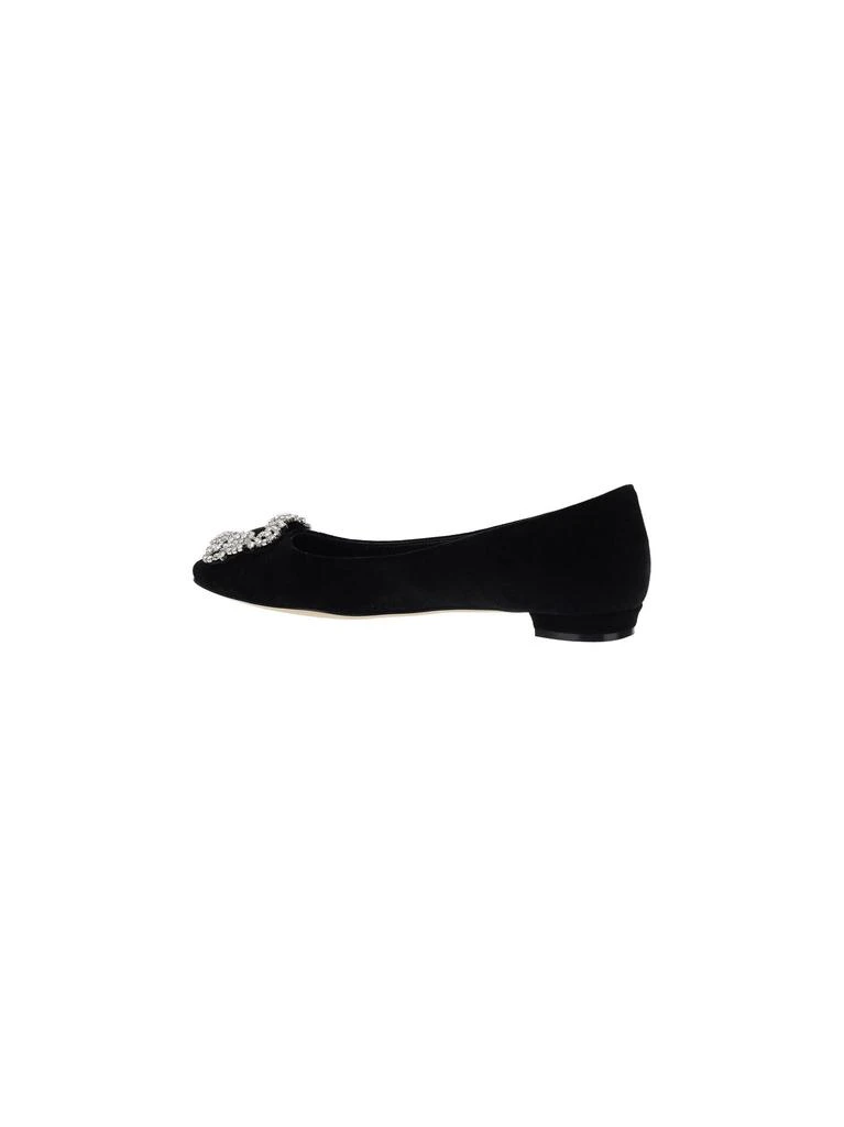 商品Manolo Blahnik|Manolo blahnik women's black other materials flats,价格¥6587,第3张图片详细描述