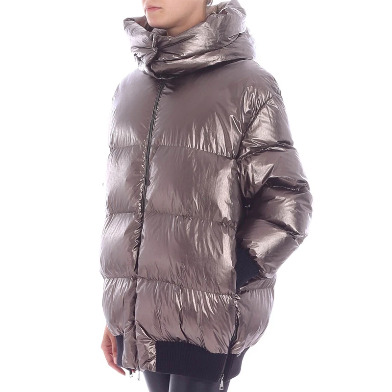 MONCLER 粉灰色女士羽绒服 4990400-539DL-935 商品