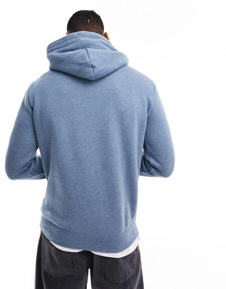 商品Superdry|Superdry essential logo hoodie in Bluestone Blue Marl,价格¥535,第3张图片详细描述