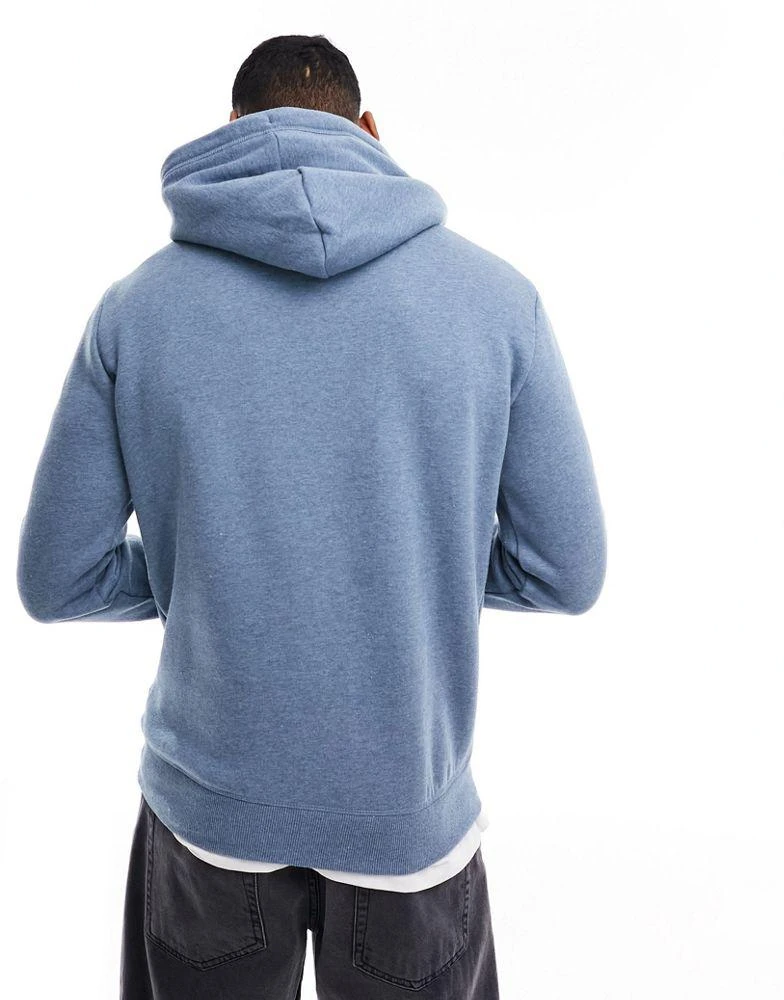 商品Superdry|Superdry essential logo hoodie in Bluestone Blue Marl,价格¥542,第3张图片详细描述