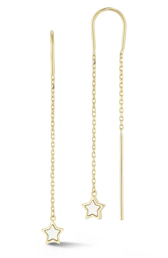 商品Ember Fine Jewelry|14K Gold Star Threader Earrings,价格¥4346,第1张图片