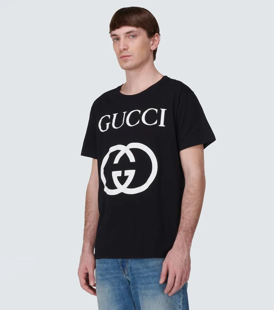 商品Gucci|互扣式双G印花超大廓形T恤,价格¥4626,第3张图片详细描述