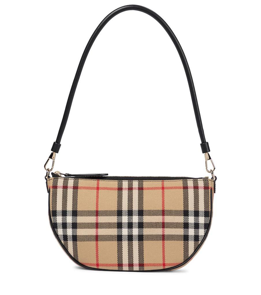 商品Burberry|Olympia Pouch checked shoulder bag,价格¥4797,第1张图片