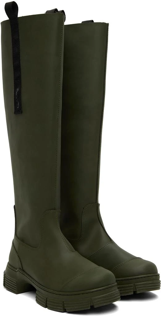 商品Ganni|Khaki Country Boots,价格¥684,第4张图片详细描述