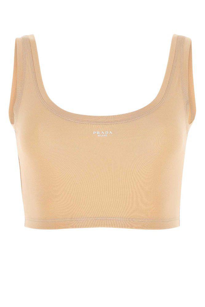 商品Prada|Prada Logo Embroidered Scoop Back Tank Top,价格¥3297,第1张图片