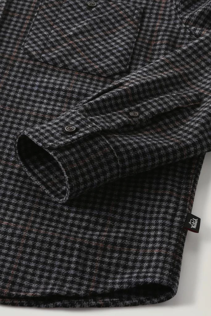 商品Woolrich|Wool Blend Trout Run Plaid Flannel Shirt - Men - Gray,价格¥1184,第3张图片详细描述