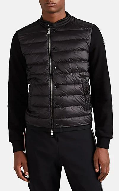 商品Moncler|Down-Quilted Cotton Zip-Front Sweater,价格¥5971,第4张图片详细描述